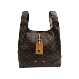 Louis Vuitton Atlantis Monogram Canvas Brown Tote Bag Pouch LV
